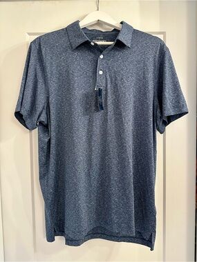 J. Crew Performance Polo - Heathered Blue - Men's - NWT